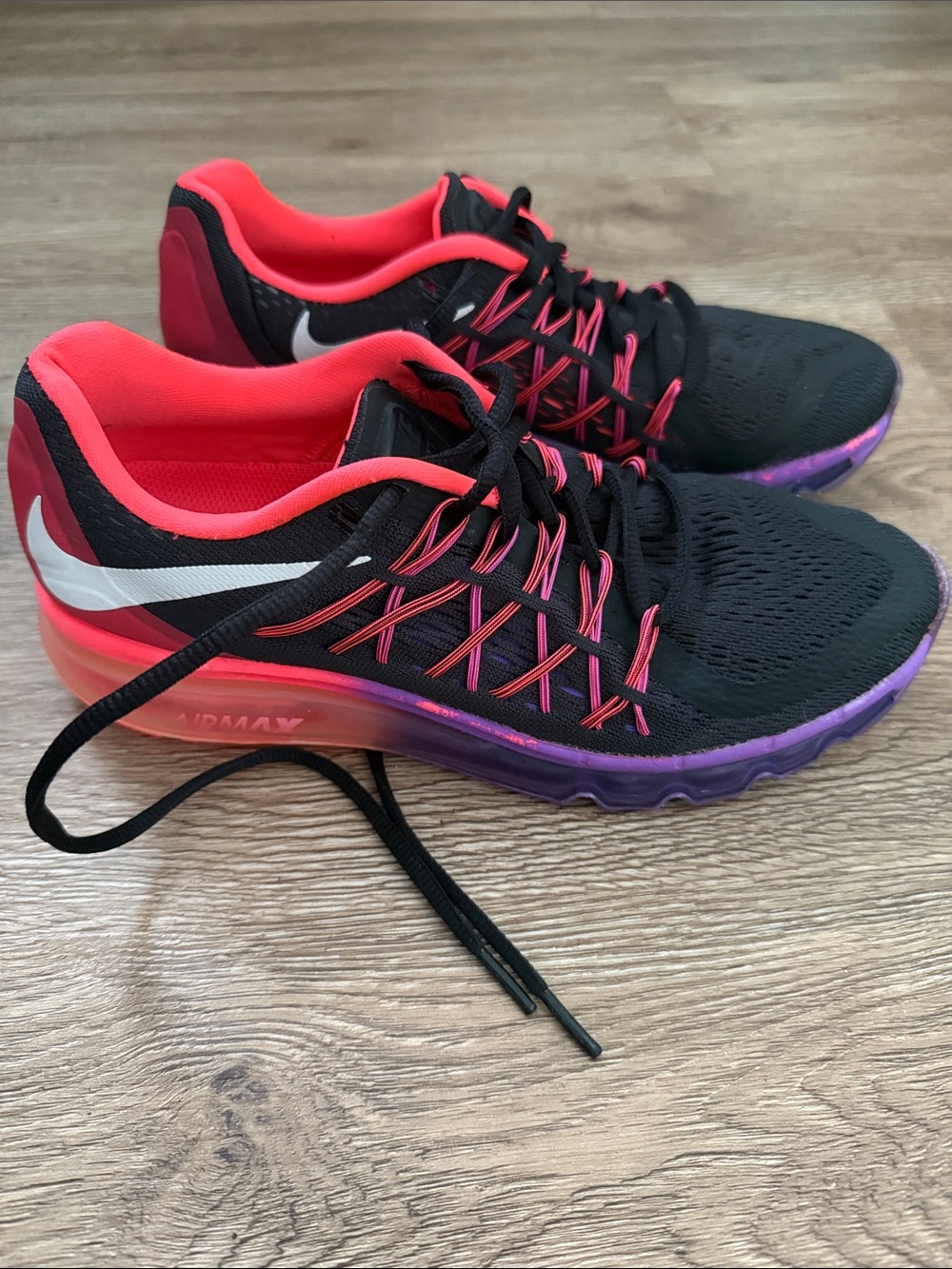 Nike Women’s Black Pink Purple Gradient Air Max Trainers